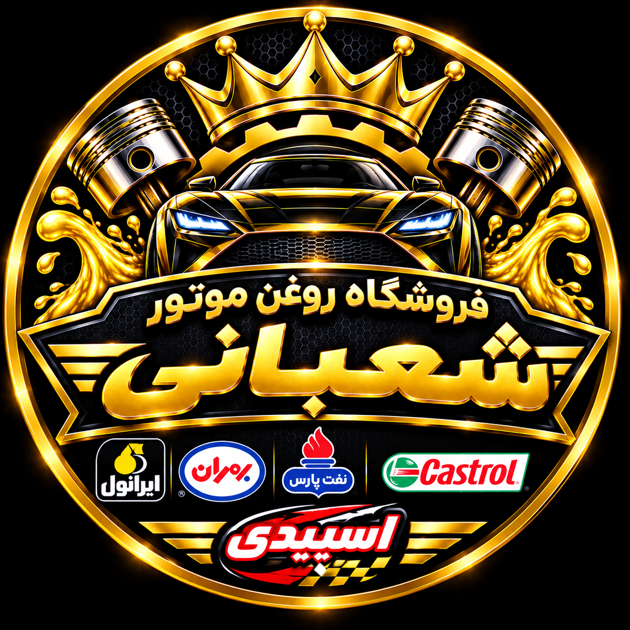 لوگوی فروشگاه روغن موتور شعبانی